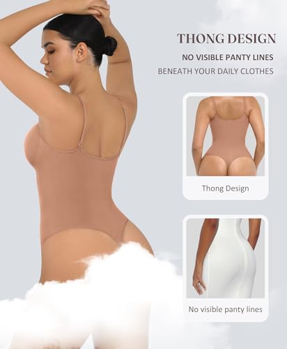 Image of FeelinGirl Shapewear Bodysuit Tummy Control for Women Seamless Body Shaper