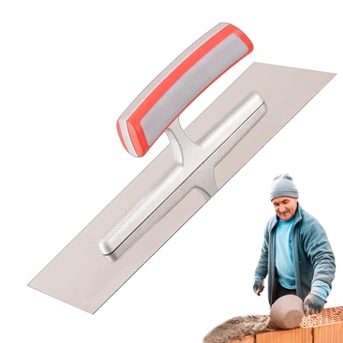 Lnhgh Cazzuola per intonaco, spatola di finitura, cazzuola per intonaco - Cazzuola per piscina con manico ergonomico, strumenti manuali leggeri per costruzione di muratura di piastrelle per