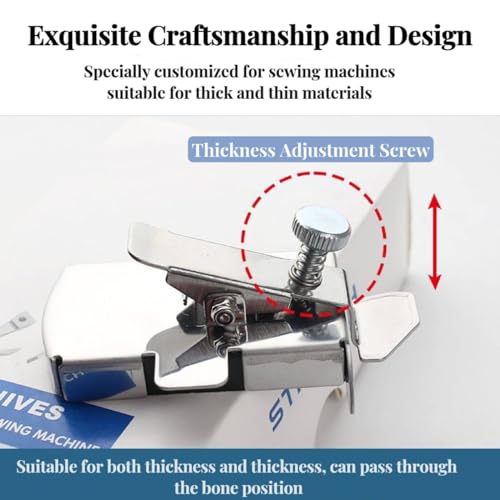 Guia de costura magnética para máquina de costura, guia de costura magnético universal com clipe, gu