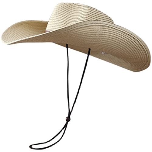 TLMDXTEU Pamelas Sombrero de Playa de Paja for Mujer Sombrero de Sol de Verano Plegable(#1)