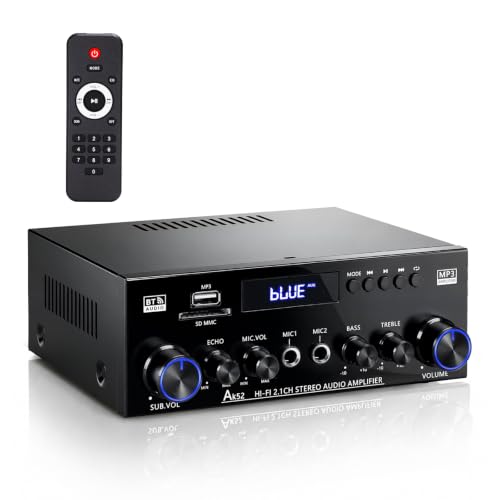 Cozychord Bluetooth 5.0 Stereo Amplifier 400W | 2.1 CH Home 