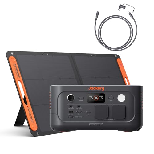 Jackery E500 v2 Tragbare Powerstation mit 100W Solarpanel & 5M Verlängerungskabel