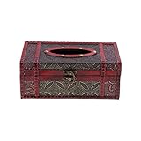 serviettenring silber antik Kreativer chinesischer Vintage-Retro-Serviettenhalter aus Holz, bietet Ihnen einen aufgeräumten Desktop und eine stilvolle Heimdekoration.