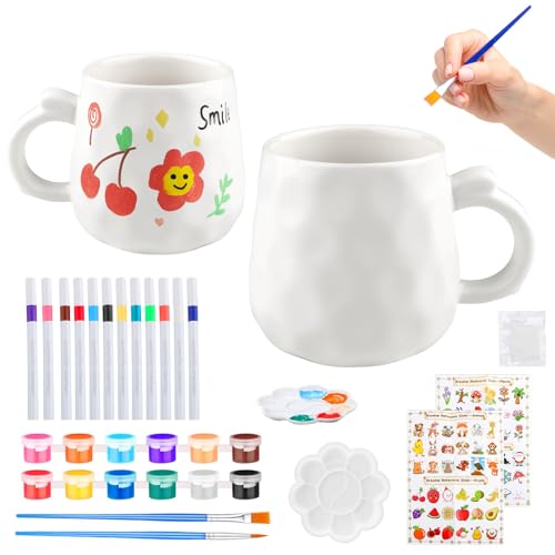YPLonon Paint Your Own Mug Creative Pottery Painting Cup at Home