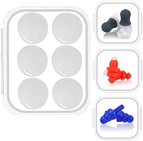Ear Plugs Silicone Reusable - EarJoy Noise Reduction Waterproof Earplugs for Sleeping, Concerts, Snoring, Pairs with Bonus 32dB Hearing Protection