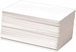 100 cartes PVC blanches Cr80 30Mil vides pour imprimantes de cartes d'identité photo (Datacard, Zebra, Fargo, Evolis, Magicard, Nbs, etc.)
