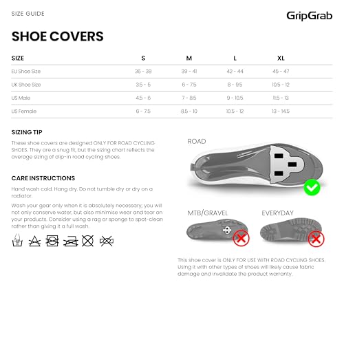 GripGrab Flandrien Waterproof Knitted Road Cycling Shoe Covers High Cut Windproof Insulating Zipperless Aero Overshoes 6