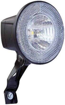 Sport DirectTM Bicycle Bike Cycle Dynamo Front Halogen Headlight 10 Lux Conforms to British Road Traffic Standards BS6102/3 and StVZO German Road Traffic Standards