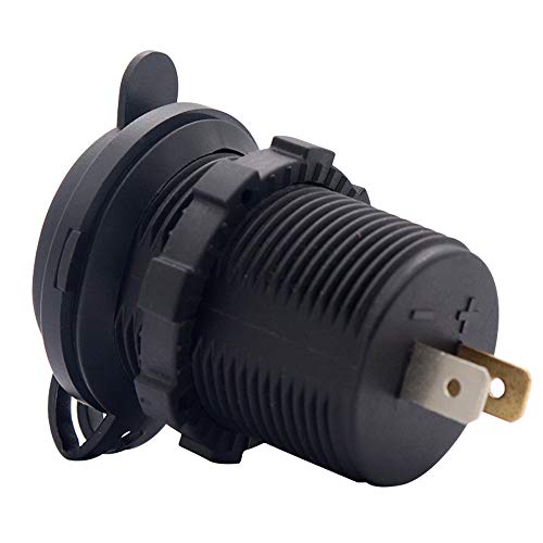 Zohisin Presa USB Presa di corrente 4.8A 5V con indicatore LED per veicoli 12V 24V Auto Barca Marina Moto Porta di ricarica USB per smartphone Tablet Fotocamere e altro