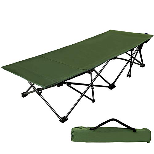 RedSwing Folding Camping Cots for Adults Heavy Duty, 33" Extra Wide Sturdy Portable