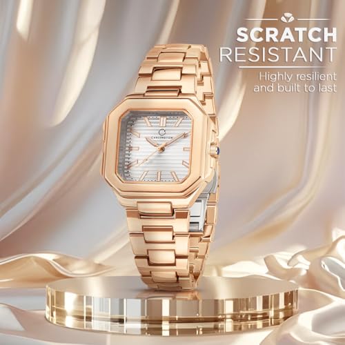 Image of Carlington Diva Series Analog Women Wrist Watches with Stainless Steel Chain Strap | Premium Fashion Watches for Ladies | CT - 103