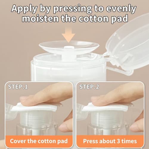 2 Sztuki 300 ml Dozownik z Pompką Butelka do Płynów Plastikowe Butelki Szczelne Łatwe Dozowanie i Czyszczenie do Ponownego Napełniania do Kosmetyki Tonik Mydło w Płynie