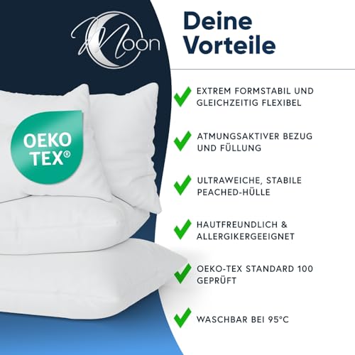 Coussin intérieur 40 x 60 cm Moon lot de 4 pour canapé
