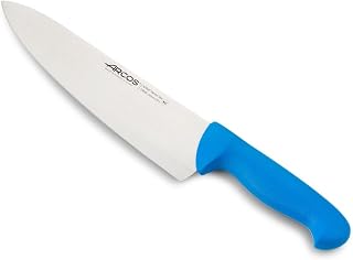 Arcos Chefmesser aus Edelstahl - Professionelles Küchenmesser für Schneiden und Reinigen von Gemüse, Ergonomischer Griff aus Polyoxymethylen, Klinge 250 mm - Schwarz, Serie 2900