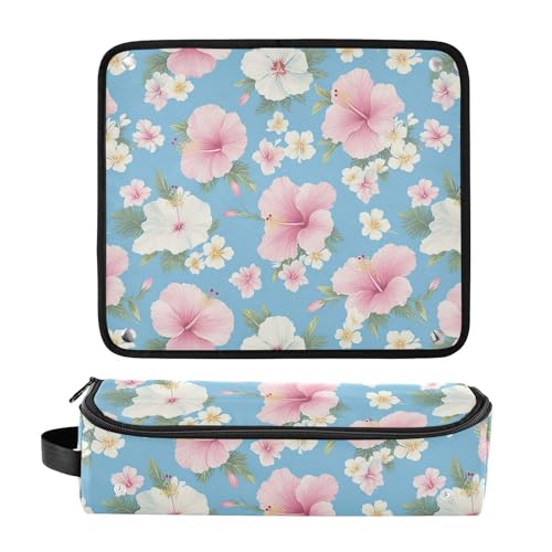 Bolsa de viaje azul claro para herramientas de cabello miniatura 3