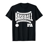 Mens Funny Baseball Pa T-Shirt Father's day Birthday