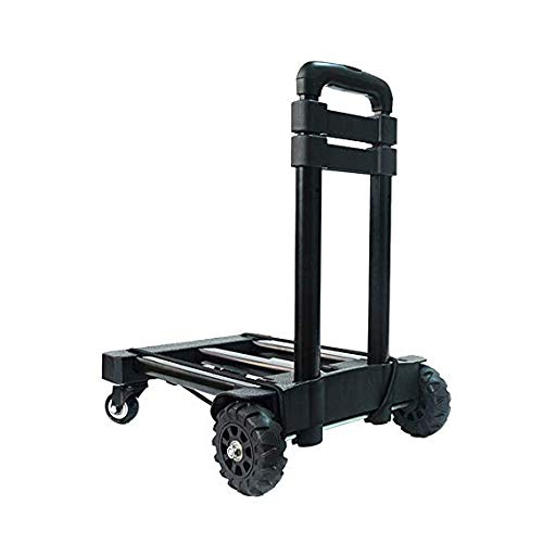 Petite remorque de manutention domestique pliable avec chariot à 4 roues et sac de course