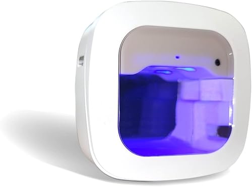 UV-C - Funda desinfectante para limpiador de cepillos de dientes LED mata el 999 de los gérmenes portátil recargable por USB imán de pared para el