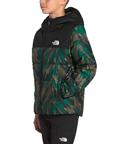 Image of The North Face Boy's Reversible Perrito Jacket (Little Kids /Big Kids) Evergreen Mountain Camo Print SM (7-8 Big Kids)