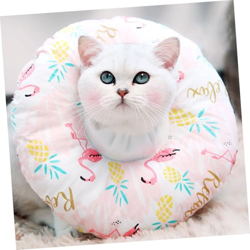 Collar protector para gatos pequeños Parliky para el descanso postoperatorio en casa 7