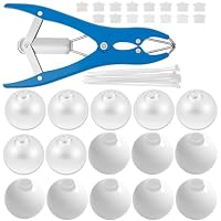 DJAPWPX 15 Pcs DIY Stress Ball Kit, Blank Pressure Ball Skin DIY Kit with Expander Tool Make Your Own Stress Toy for Adults Beginners