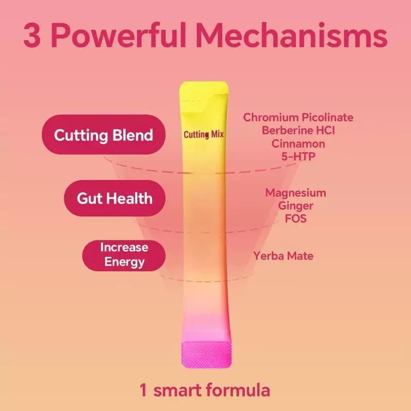 Mezcla para bebidas - Mezcla para cortar | Apoya la señalización de saciedad, energía y salud intestinal |