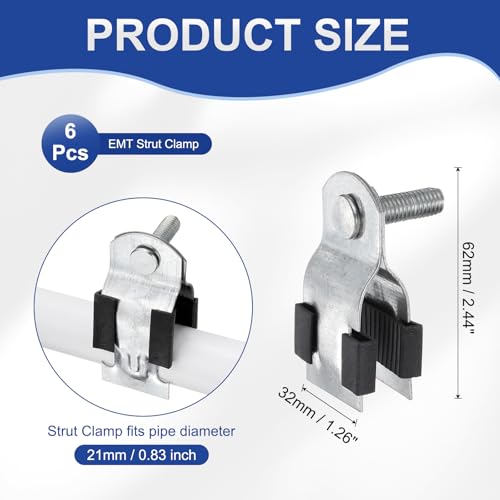 Abrazaderas de goma universales HARFINGTON para tubos de cobre y fontanería de 5/6 pulgadas 3