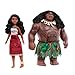 Mattel Disney Moana 2 Voyager 2 Doll Set, Moana & Maui Fashion Dolls in Removable Outfits with 4 Accessories, Inspired by The Movie