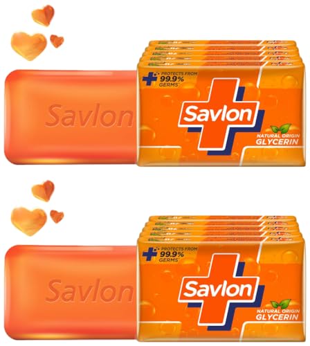 Savlon Moisturizing Glycerin Soap Bar With Germ Protection, Pack Of 10-125G Each Savlon Moisturizing Glycerin Soap Bar With Germ Protection, Pack Of 10-125G Each