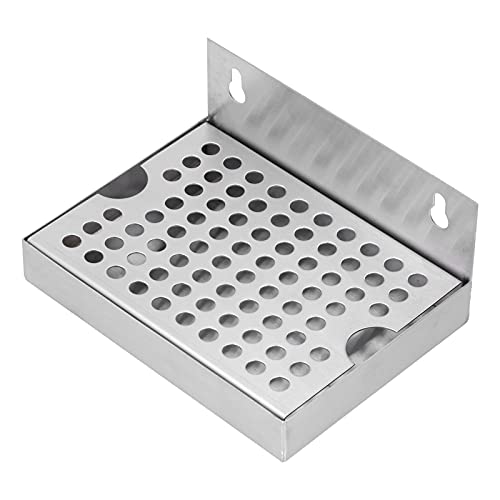 Wandmontierter Edelstahl-Grill, Bierabtropfschale Im Lieferumfang Enthalten, Manuelle Entleerung, Wein, Kaffeefarbe, Edelstahl 304, 15,4 X 11,2 X 6,7 Cm