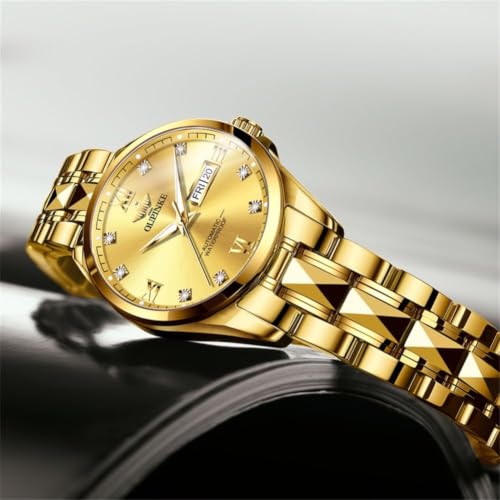Image of OLEVS Automatic Womens Watch Mechanical Calendar Watches Diamond Fashion Waterproof Female Wrist Watch