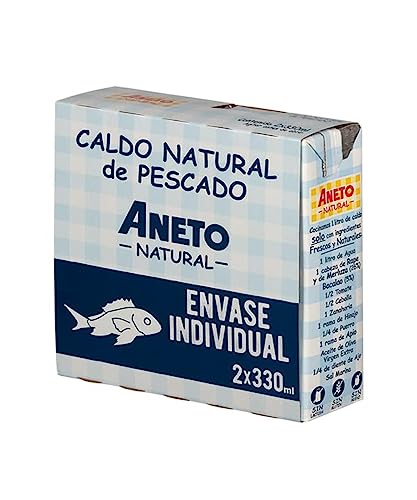 Aneto Natural Caldo de Pescado 2x330ml