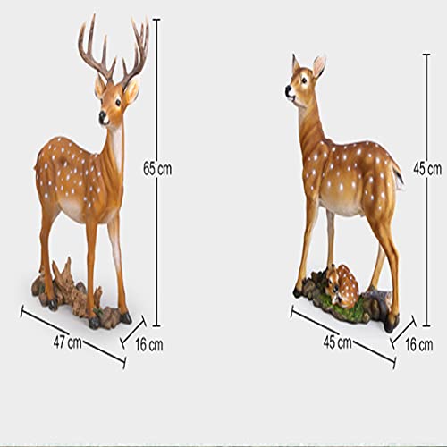 Cerf Sika sculpture durable pour embellir une pelouse vide - 7