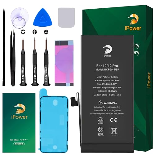 iPhone 12pro バッテリー87% Amazon | iPower for iPhone 12/12Pro バッテリー互換 大容量 3300mAh