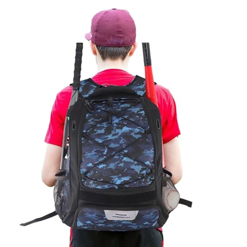 Mochila de béisbol juvenil resistente con correas acolchadas niños