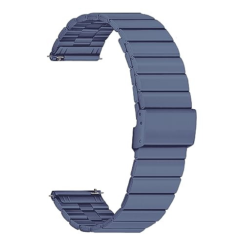 Image of ACM Watch Strap Stainless Steel Metal 22mm compatible with Fire-Boltt Invincible Plus Bsw097 Smartwatch Adjustable Belt Band Grey