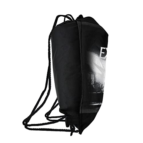 LOGOVISION The Exorcist Logo And Silhouette Drawstring Backpack Sports Bag Sackpack 17" x 13", Perfect for Gym, Yoga or Practice2