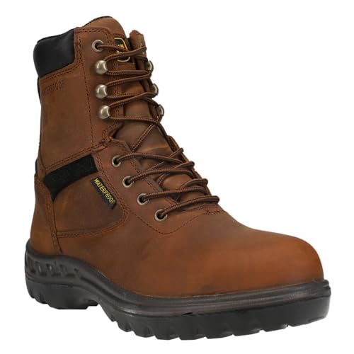 Dan Post Mens Poplar Waterproof Steel Toe Work Safety Shoes Casual - Brown2