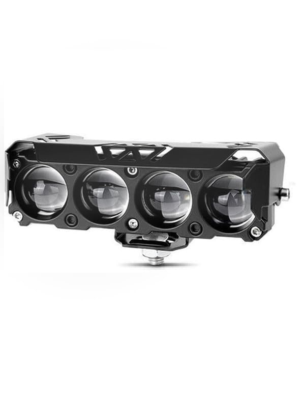 Image of 30W LED Auxiliary Light 4 Lens, Yellow White Beam, 4 Modes Flashing Fog Lamp for Bike & Car