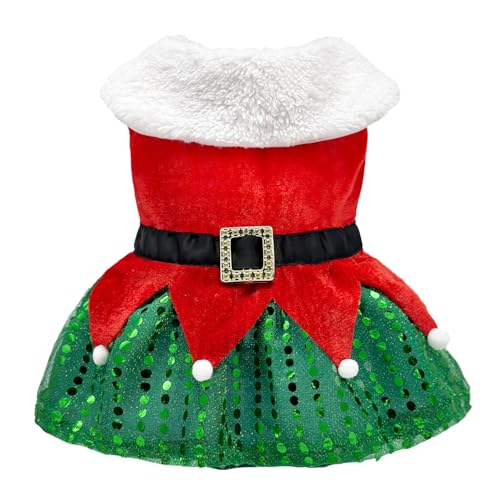 Disfraz Navidad para Perro Pequeño vestido Rojo Santa Claus