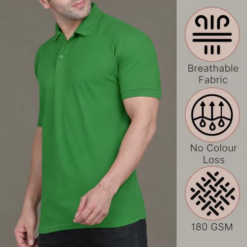 Image of Men Regular fit Polo Neck T Shirt||Casual Wear ||Half Sleeve Tshirt for Men