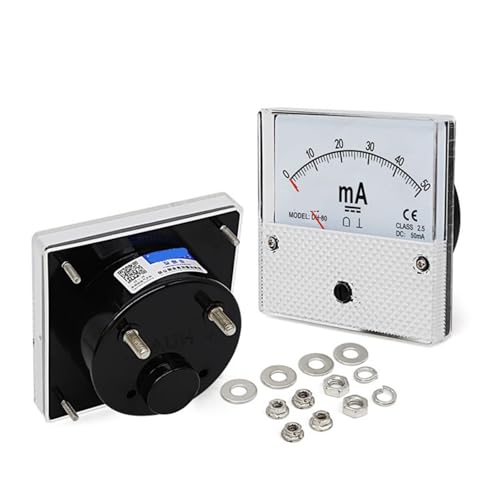Compteur de courant milliampère CC DH-80 de 1 mA à 1000 mA avec aiguille précise
