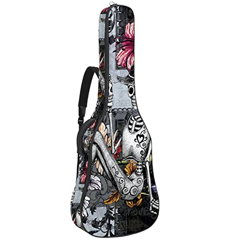 Housse imperméable pour guitare acoustique avec double bandoulière et poche Motif feuilles d’écureuil Violet… - Les Beatles, Paul McCartney, John Lennon, RIngo Starr, George Harrison Housse imperméable pour guitare acoustique avec double bandoulière et poche Motif feuilles d'écureuil Violet…