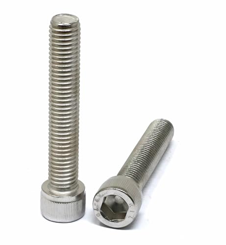 Image of iexcell 5 Pcs M12 x 70mm Thread Pitch 1.75 mm Stainless Steel 304 Hex Socket Head Cap Screws Bolts Kit