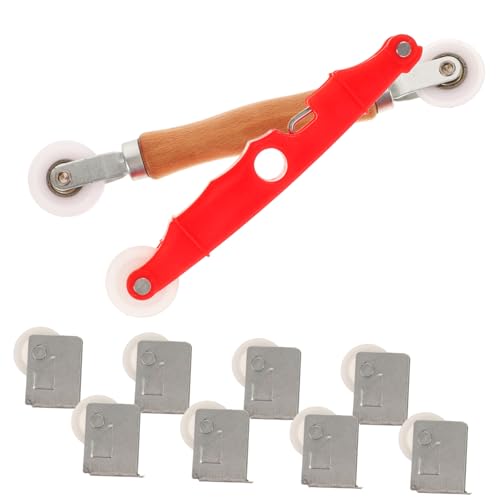 Mikikit 1set Screen Repair Tool Kit Spline Remover Hook Roller Tool for Screen Installation Bearing Wheels for Smooth Essential