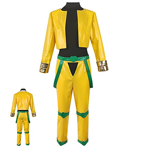 Nozfeon Dio Brando Cosplay Costume Uniform Outfit Brando Cosplay Halloween Yellow
