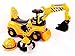Price comparison product image Ricco® 2 in 1 Ride On Toy Digger Excavator Grabber Bulldozer with Helmet