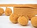LushFabric Pompon Pom Pom Rifinitura Frange - Cuscino, Tendina, Decorazione per la casa, Craft - Pom Pom XL, Taglia 2 cm (Venduto da 5 Metri) (Miele)