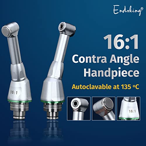 Image of Lightweight Cordless Dental Endomotor LED - Blue | 16:1 Reduction Contra Angle | 7 Memory Settings | Efficient, Precise Root Canal Treatment | Compact & Durable Endodontic Tool