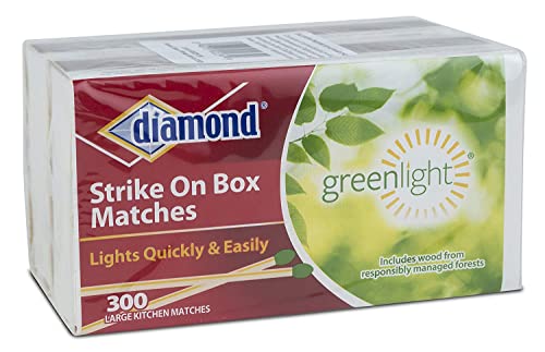 Diamond Strike On Box Greenlight Matches, 300 Count (Pack Of 3) #TOP4